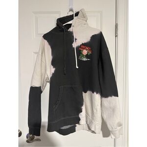 BRAND NEW Civil Regime Black and White Tie Dye Graphic Hoodie